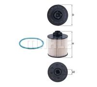 Fuel Filter KX420D Mahle 1643624980 1870169 3646465 5000789067 SU001A3761