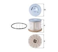 MAHLE Original Fuel Filter KX 505D – 105 mm Insert, fits Isuzu Rodeo D-Max KB