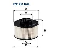 Fuel Filter FILTRON PE 816/6 For DS, PEUGEOT, OPEL, CITROËN, VAUXHALL, TOYOTA, F