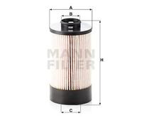 MANN Filter PU9002/1Z Fuel Filter 81mm Outer ⌀ 151mm Height Fits Iveco Daily