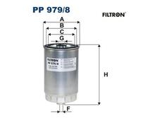 Fuel filter Spin-on Filter PP 979/8 FILTRON for KIA HYUNDAI