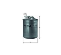Fuel Filter fits SKODA RAPID 1.6D 12 to 19 Mahle 5Z0127401 6Q0127400F 6Q0127401F