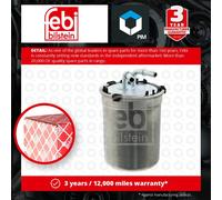 Fuel Filter fits AUDI A1 8X 1.6D 12 to 18 6C0127400 6R0127400C Febi Quality New