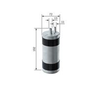 Bosch Car Fuel Filter N2144 - F026402144