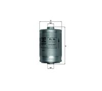 Fuel Filter fits AUDI CABRIOLET B3 2.0 2.6 2.8 92 to 00 Mahle 441201511C Quality