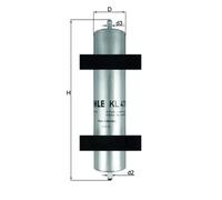 Mahle Fuel Filter KL478 fits BMW 320D - Genuine Part - Quality OE Matching Fit
