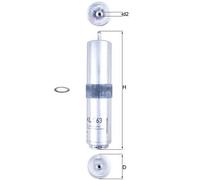 MAHLE ORIGINAL KL 763D Fuel filter