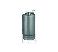 Fuel Filter fits BMW X5 E53 3.0D 01 to 03 Mahle 13327785350 13327787825 Quality