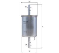 Fuel Filter fits CHEVROLET TACUMA U100 1.6 2.0 2005 on Mahle 96335719 96444649