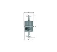 Mahle Original Fuel Filter KL 63 KL63OF – In-line