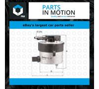 Fuel Filter fits FORD C-MAX TDCi 1.6D 07 to 10 Mahle 1386037 5M5Q9155AA Quality