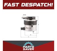 Fuel Filter fits FORD FOCUS C-MAX TDCi 1.6D 05 to 07 Mahle 1386037 5M5Q9155AA