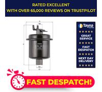 Fuel Filter fits HONDA CIVIC SHUTTLE Mk2 EE1 1.4 88 to 92 D14A1 Mahle Quality