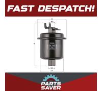 Fuel Filter fits HONDA LEGEND KA9 3.5 96 to 04 C35A2 Mahle 16010S01A30 Quality