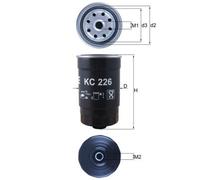 GENUINE MAHLE FUEL FILTER ELEMENT - KC226