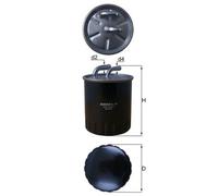 Fuel Filter fits MERCEDES Mahle 4544700090 6460920001 6460920301 6460920501 New