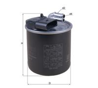 Fuel Filter fits MERCEDES VITO W447, W639 2.2D 2010 on Mahle 6510900852 Quality