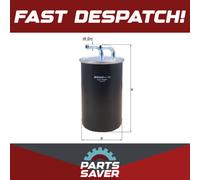 Fuel Filter fits MITSUBISHI GRANDIS NA8W 2.0D 05 to 10 Mahle 1770A024 S1770A024
