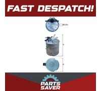 Fuel Filter fits NISSAN NAVARA D40 2.5D 2006 on YD25DDTi Mahle 16400EC00A New