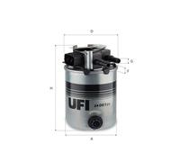24.061.01 UFI Fuel Filter For Nissan Qashqai Genuine Top Quality New