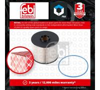 Fuel Filter fits PEUGEOT RCZ 2.0D 10 to 15 1611659180 1906A7 Febi Quality New