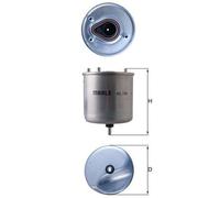 Fuel Filter fits PEUGEOT 3008 1.6D 09 to 16 9HC(DV6C) Mahle 1611659480 190197