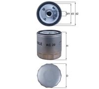 MAHLE ORIGINAL Fuel Filter FORD,MITSUBISHI,PIAGGIO KC 20 1825533111,VN100005,730290401 Z2050518,11174696,5150251500,521174696,9712540102,2610831,EFG8