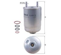 Fuel Filter fits RENAULT FLUENCE L3 1.6D 2014 on R9M402 Mahle 164003113R Quality