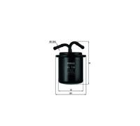 Fuel Filter fits SUBARU OUTBACK BHE 3.0 00 to 03 EZ30 Mahle 42072AA010 Quality