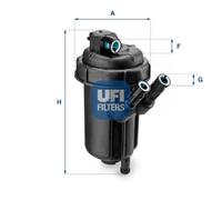 UFI 55.116.00 Fuel Filter Housing Fits Vauxhall Corsa Combo Meriva Agila Suzuki