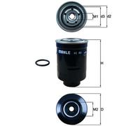 Fuel Filter fits TOYOTA COROLLA 1.8D 2.0D 83 to 07 Mahle 2330164020 2330356040