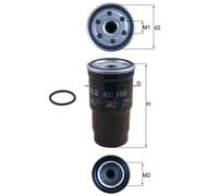 Fuel Filter fits TOYOTA COROLLA VERSO AUR10, CDE120 2.0D 2.2D 02 to 09 Mahle New