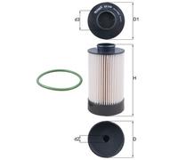 Fuel Filter fits UAZ PATRIOT 2.3D 2006 on F1AE0481A Mahle Top Quality Guaranteed