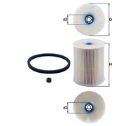 Fuel Filter fits VAUXHALL ASTRA G, H 1.7D 2.0D 1998 on Mahle 05464656 09200942