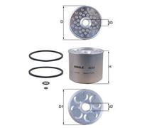 Fuel Filter fits VAUXHALL CORSA 1.4 00 to 06 Z14XE Mahle 1531637 813561 6371716