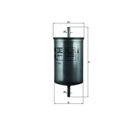 Fuel Filter fits VOLVO 850 2.0 2.3 2.4 91 to 97 Mahle 30671182 306711820 Quality
