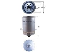 Fuel Filter fits VOLVO XC90 Mk1 2.4D 02 to 10 Mahle 31261191 8624522 8683212 New