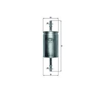 Fuel Filter fits VOLVO V50 545 1.6 1.8 2.0 2.4 2.5 04 to 12 Mahle 30792600 New