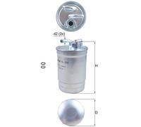 Fuel Filter fits VW LT Mk2 2.8D 97 to 03 AGK Mahle 8E0127401 8E0127401D Quality