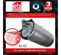 Febi Bilstein 100482 Fuel Filter Fits Skoda Fabia 1.9 TDI RS 1999-2008