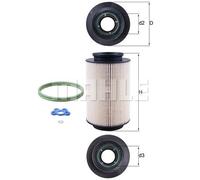 FUEL FILTER FOR AUDI SEAT SKODA MAHLE KX 178D
