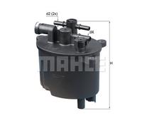 FUEL FILTER FOR CITROËN C-CROSSER C5 C6 C8 MAHLE KL 581