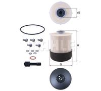 FUEL FILTER FOR DACIA DOKKER EXPRESS BOX BODY/MPV DOKKER MPV MAHLE KX 338/26D