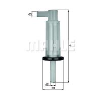 Inline Fuel Filter MAHLE KL 33 OF - Car - Mercedes - OE Matching Fit & Quality