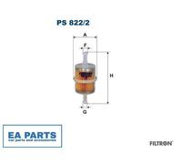 Fuel filter for FIAT CINQUECENTO FILTRON PS 822/2