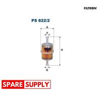 FUEL FILTER FOR FIAT CINQUECENTO FILTRON PS 822/2 NEW