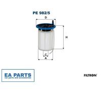 Fuel filter for FIAT EGEA FILTRON PE 982/5