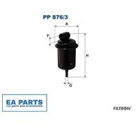 Fuel filter for HYUNDAI AMICA FILTRON PP 876/3