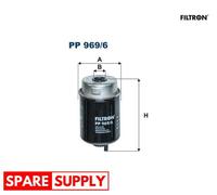 FUEL FILTER FOR JOHN DEERE SERIES 5 SERIES 6 SERIES 6030 FILTRON PP 969/6