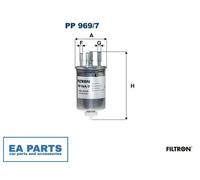 Fuel Filter for LAND ROVER DISCOVERY RANGE ROVER FILTRON PP 969/7